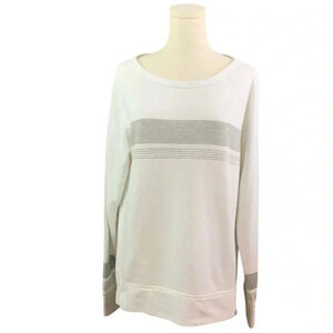 Gap 2000's Era Style White & Gray Sweatshirt (Size L)‎
